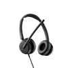 Laidinės ausinės EPOS IMPACT 400 MS UC ANC USB-C+A — antausinės, 20–20000 Hz, 2 m laidas, 129 g, juodos
