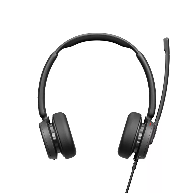 Laidinės ausinės EPOS IMPACT 400 MS UC ANC USB-C+A — antausinės, 20–20000 Hz, 2 m laidas, 129 g, juodos
