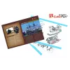 3D dėlionė CubicFun piratų laivas 'Queen Anne's Revenge' modelis T4005H, kartoninis surinkimas