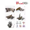3D dėlionė CubicFun piratų laivas 'Queen Anne's Revenge' modelis T4005H, kartoninis surinkimas