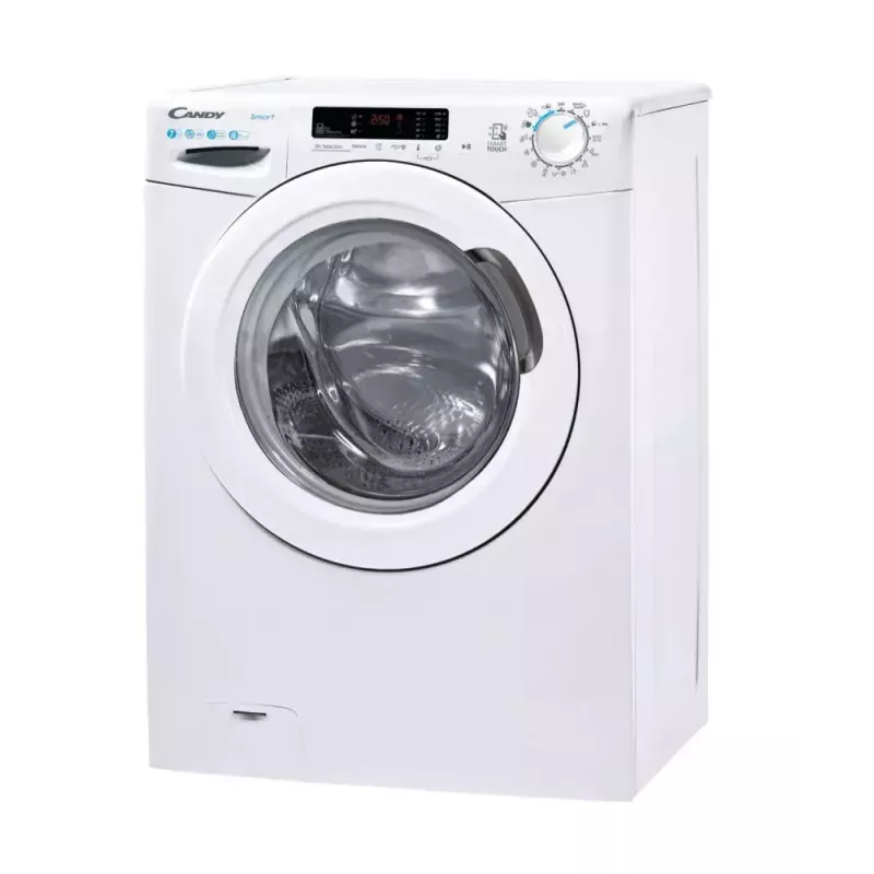 Skalbimo mašina Candy Smart CS4 1272DE/1-S, įkraunama iš priekio, 7 kg, 1200 aps./min., balta