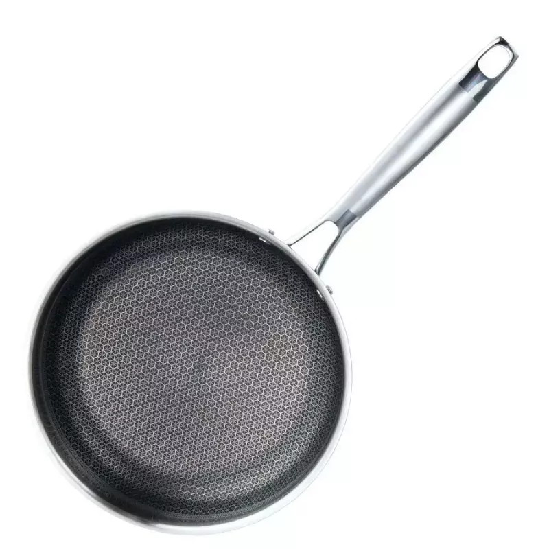 Universali keptuvė Maestro MR-1224-28 28 cm, trijų sluoksnių nerūdijančio plieno korpusas, nelimpanti, tinkama indukcijai