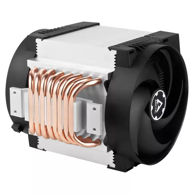 4U server air cooler Arctic Freezer 4U‑M Rev. 2 — 120 mm ventiliatorius, 122,16 m³/h oro srautas, dvigubas rutulinis guolis, 156×124×145 mm, TDP 350 W