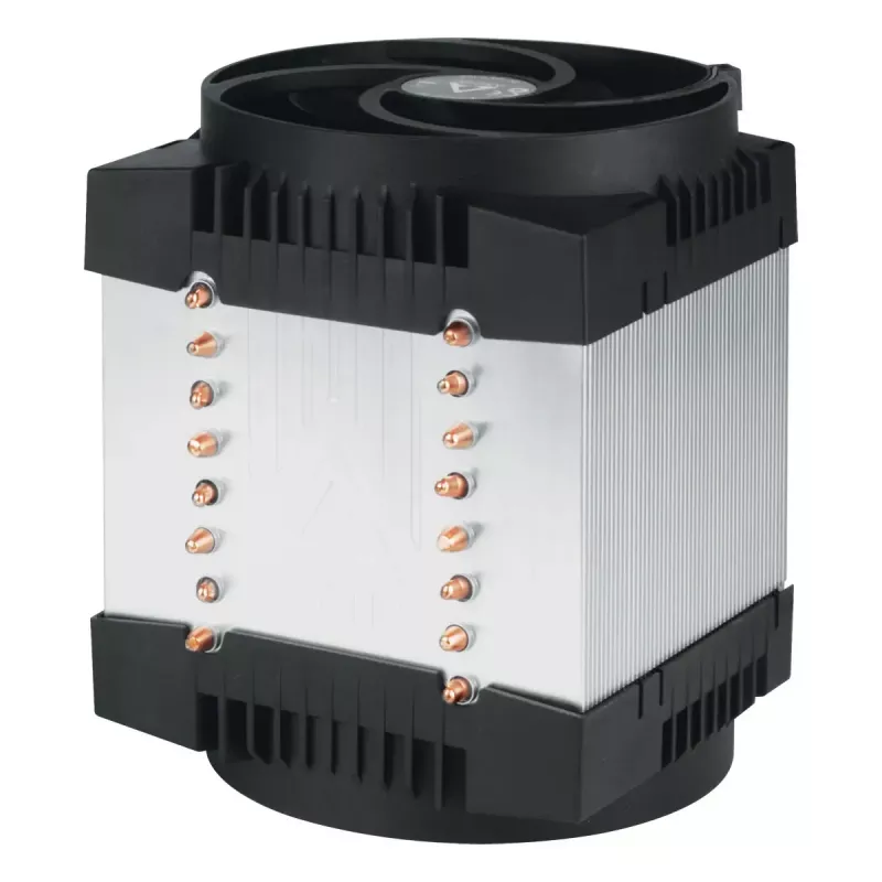 4U server air cooler Arctic Freezer 4U‑M Rev. 2 — 120 mm ventiliatorius, 122,16 m³/h oro srautas, dvigubas rutulinis guolis, 156×124×145 mm, TDP 350 W