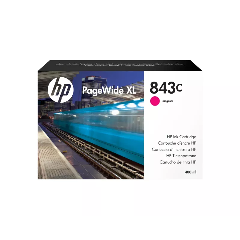 HP 843C 400 ml purpurinis PageWide XL rašalo kasetė pigmentinis rašalas