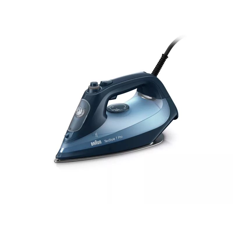 Braun TexStyle 7 Pro TexStyle 7 garo lygintuvas, Garo lygintuvas, SteamGlide Advanced, 2 m, 250 g/min, Juoda, 50 g/min