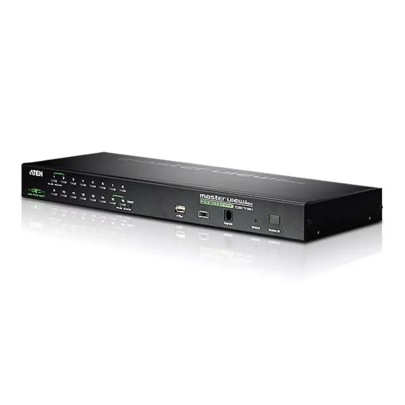 ATEN 16 prievadų USB – PS/2 VGA KVM per IP jungiklis su USB periferiniu prievadu