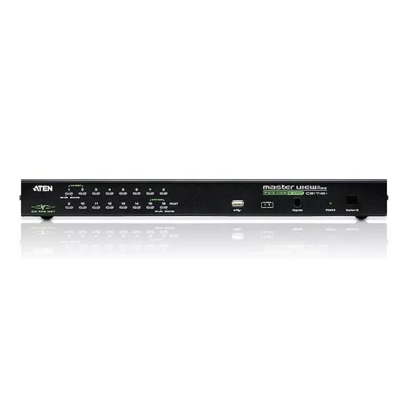 ATEN 16 prievadų USB – PS/2 VGA KVM per IP jungiklis su USB periferiniu prievadu