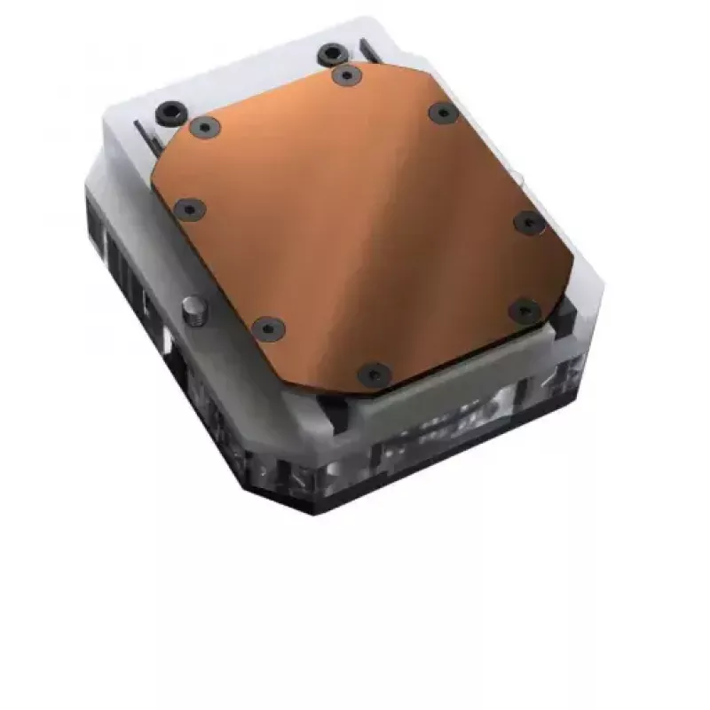 Vandens blokas Phanteks EZ-Fit 450 Acrylic Copper POM Juoda Sidabrinė