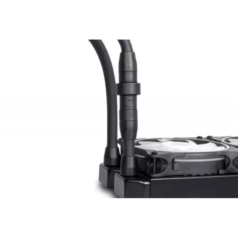 Skysčio aušinimo rinkinys Alphacool Pro Aurora 420 CPU AIO 14 cm juoda balta