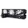 Skysčio aušinimo rinkinys Alphacool Pro Aurora 420 CPU AIO 14 cm juoda balta