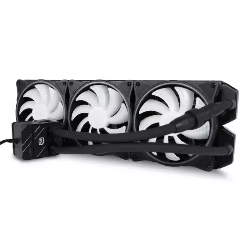 Skysčio aušinimo rinkinys Alphacool Pro Aurora 420 CPU AIO 14 cm juoda balta