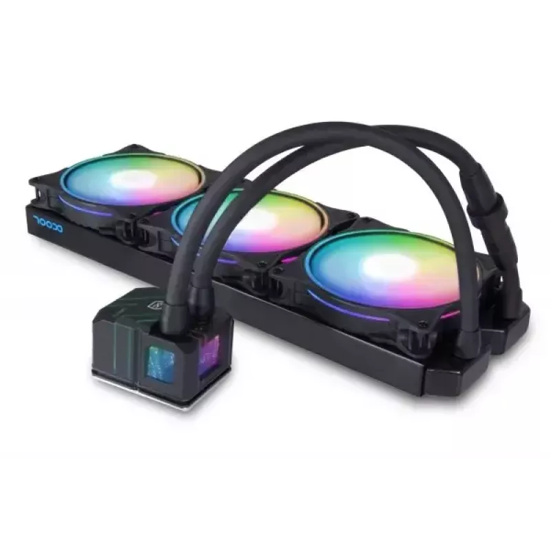 Skysčio aušinimo rinkinys Alphacool Pro Aurora 420 CPU AIO 14 cm juoda balta