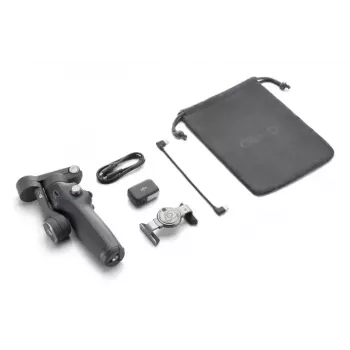 Išmaniojo telefono kameros stabilizatorius DJI Osmo Mobile 8 — juodas, maks. apkrova 0,3 kg, 3350 mAh baterija, 10 val. veikimo laikas
