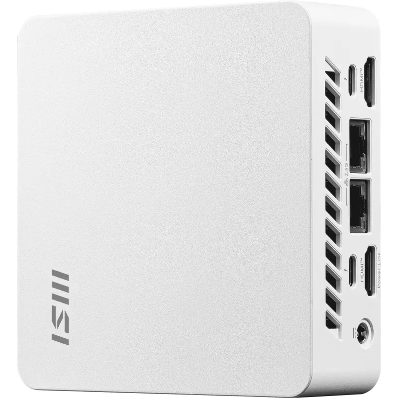 MSI Cubi NUC AI 1UMG-062EU PC/darbo stotis Intel Core Ultra 5 125H 16 GB DDR5-SDRAM 512 GB SSD Windows 11 Pro Mini PC balta