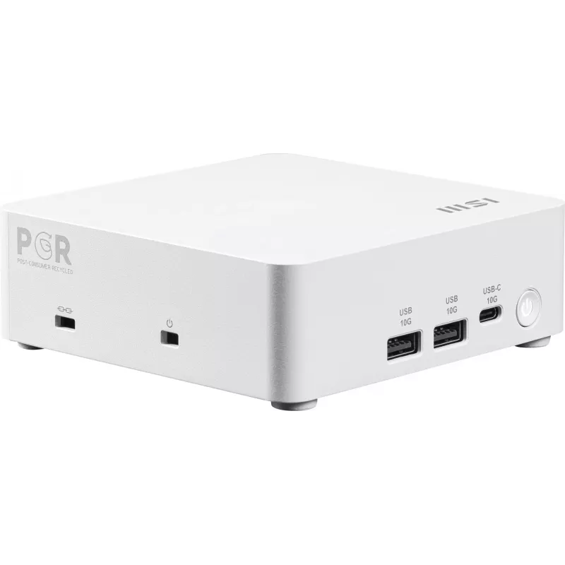 MSI Cubi NUC AI 1UMG-062EU PC/darbo stotis Intel Core Ultra 5 125H 16 GB DDR5-SDRAM 512 GB SSD Windows 11 Pro Mini PC balta