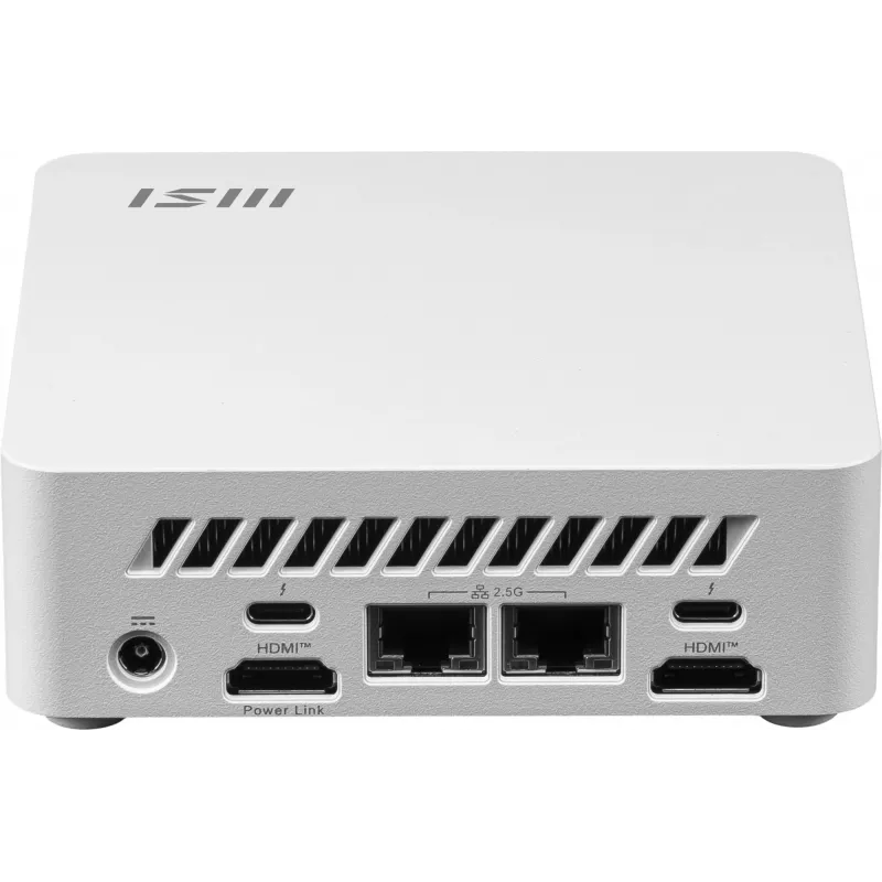 MSI Cubi NUC AI 1UMG-062EU PC/darbo stotis Intel Core Ultra 5 125H 16 GB DDR5-SDRAM 512 GB SSD Windows 11 Pro Mini PC balta