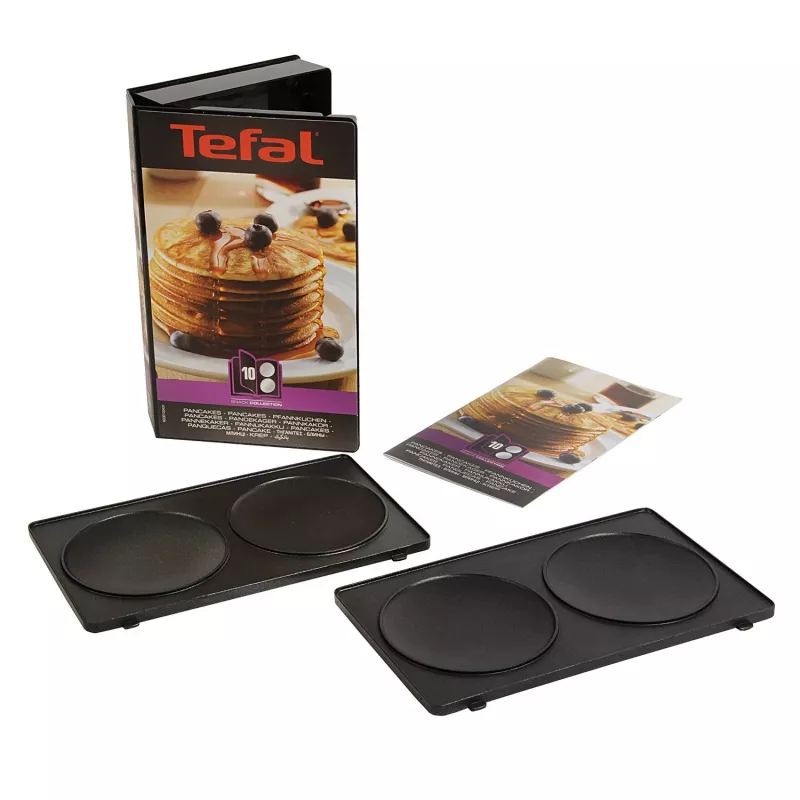 Sumuštinių keptuvas Tefal XA8010 — kompaktiškas sumuštinių spaustuvas, juodos spalvos, 226×132 mm pėdsakas