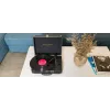Patefonas Muse MT-103 GD juodas — 33/45/78 RPM, AC adapteris 100–240 V, kompaktiškas 350×113×255 mm, 2,7–3 kg