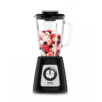 Stalinis trintuvas Tefal BL4358 — 800 W, 1,25 l stiklinis indas, ledo smulkinimas, juoda/šlifuotas plienas