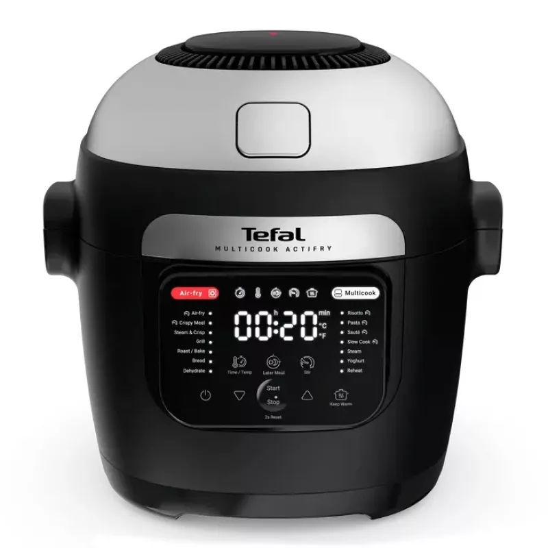 Multicooker Tefal Multicook Actifry MY741CF0, 6 L, 1334 W, nerūdijantis plienas/juoda