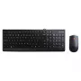 Laidinės klaviatūros ir pelės rinkinys Lenovo 300 — pilno dydžio QWERTY US English, USB, juodas, 1,8 m kabelis, pelė 1600 DPI