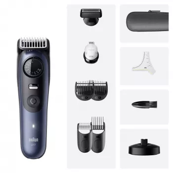 Barzdaskutė Braun BeardTrimmer 7 BT7540 0,5–20 mm Baterija Juoda Mėlyna
