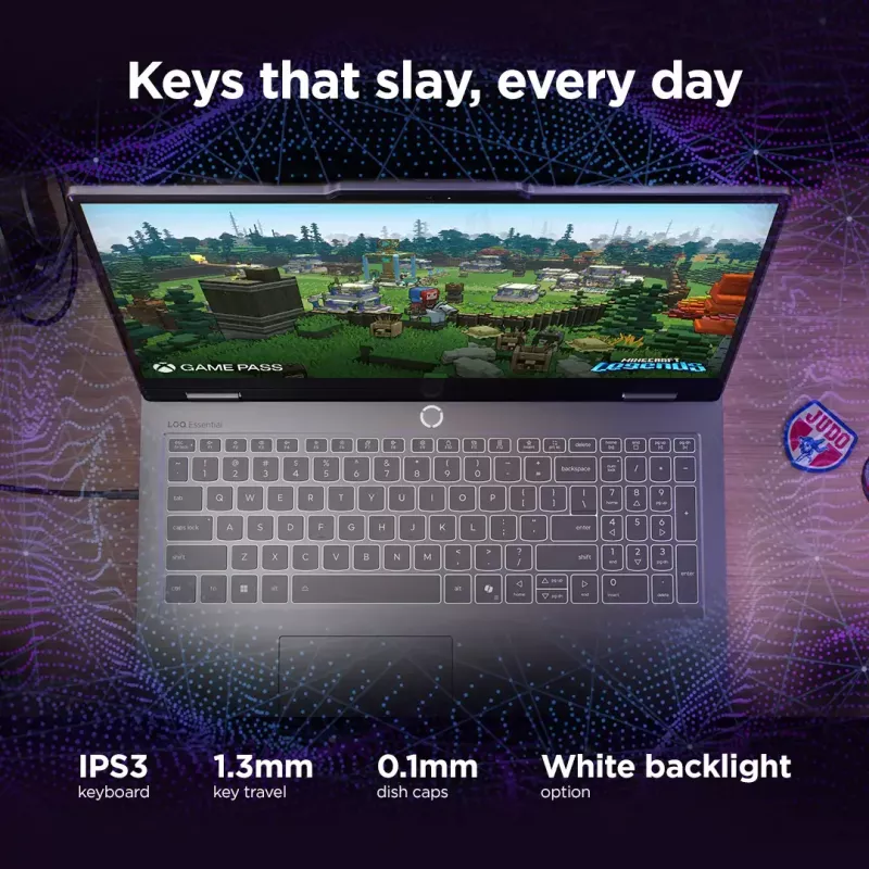Nešiojamasis kompiuteris Lenovo LOQ 15IRX10 — 15,6 col. FHD IPS, nesiblaškantis ekranas, Intel Core i5‑13450HX, 16 GB DDR5, 1 TB SSD, NVIDIA GeForce RTX 5060 8 GB, Windows 11 Home