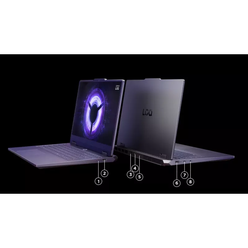 Nešiojamasis kompiuteris Lenovo LOQ 15IRX10 — 15,6 col. FHD IPS, nesiblaškantis ekranas, Intel Core i5‑13450HX, 16 GB DDR5, 1 TB SSD, NVIDIA GeForce RTX 5060 8 GB, Windows 11 Home