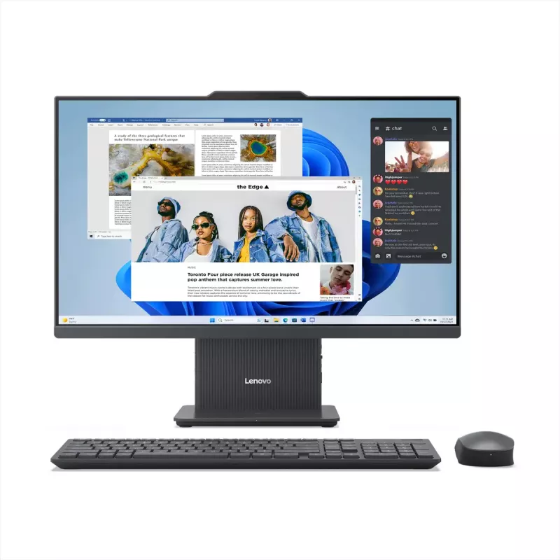 Viskas viename kompiuteris Lenovo IdeaCentre AIO 3 23,8 colių FHD — AMD Ryzen 5 7535HS, 16 GB DDR5, 1 TB HDD, AMD Radeon 660M, Windows 11 Home