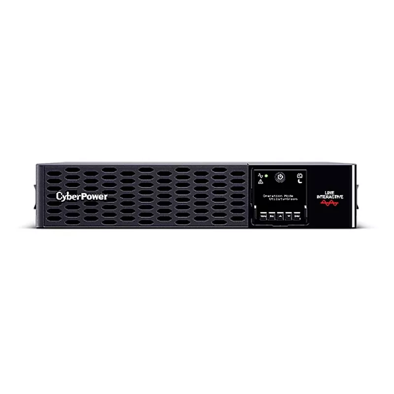 Nepertraukiamo maitinimo šaltinis CYBERPOWER PR1500ERT2U 1,5 kVA / 1500 W, linijinis-interaktyvus, grynas sinusas, 10x C13 lizdai, 2U stelažas