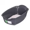 Kačių tualetas DIAMENTIQ BAYA šviesiai pilkas/tamsiai pilkas 55,5×40×38,7 cm, plastikinis, reversinis durelės