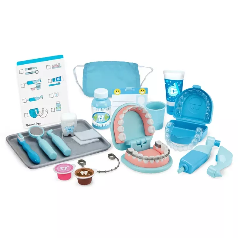 Žaislinis stomatologo rinkinys Spinmaster Melissa & Doug Super Smile Dentist, tinkamas nuo 3 metų, įvairiaspalvis
