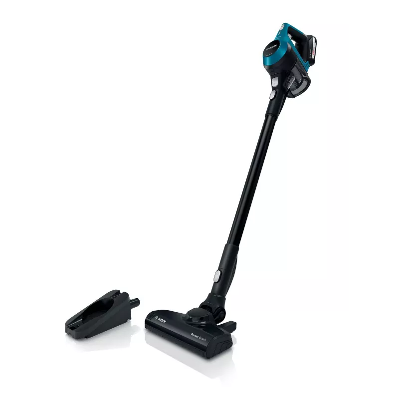 Bosch Serie 6 BBS611LAG belaidis dulkių siurblys / elektrinė šluota 2-in-1 belaidis dulkių siurblys Baterija Sausas Be maišelio 0,3 L Mėlyna 2,5 Ah