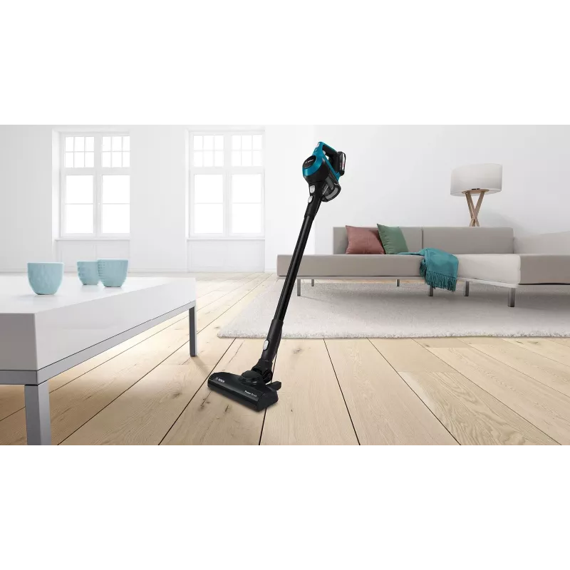 Bosch Serie 6 BBS611LAG belaidis dulkių siurblys / elektrinė šluota 2-in-1 belaidis dulkių siurblys Baterija Sausas Be maišelio 0,3 L Mėlyna 2,5 Ah