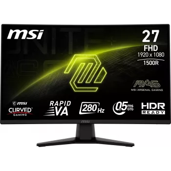 MSI MAG 274CXF kompiuterio monitorius 68.6 cm (27 col.) 1920 x 1080 pikselių Full HD juodas