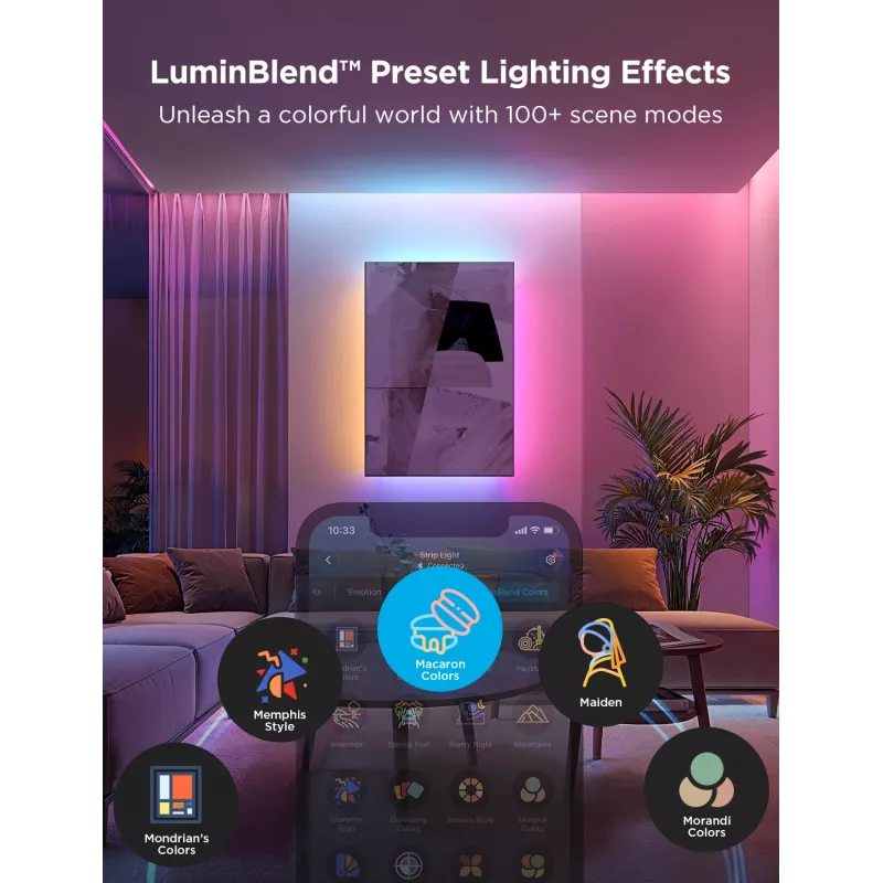 Universali LED juostelė Govee Light 2 Pro 5000 mm 300 lempučių
