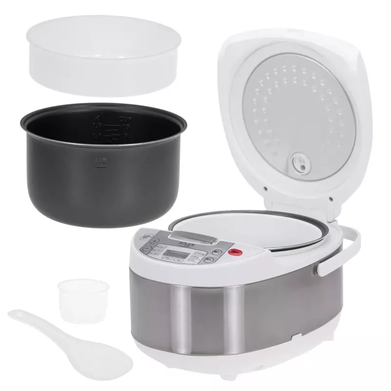 Multicooker Adler AD 6420 — 700 W, 3,25 l talpa, 6 programuojamos programos, LED ekranas