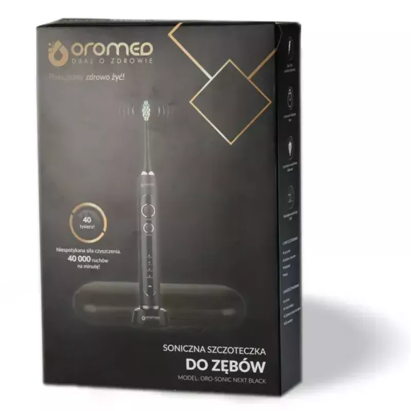 Dantų šepetėlis ORO-MED Oro-Sonic Next Juoda