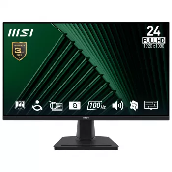 LCD monitorius MSI Pro MP245G 23,8 colio Full HD (1920×1080), IPS, 4 ms, 300 cd/m², VESA, įmontuoti garsiakalbiai
