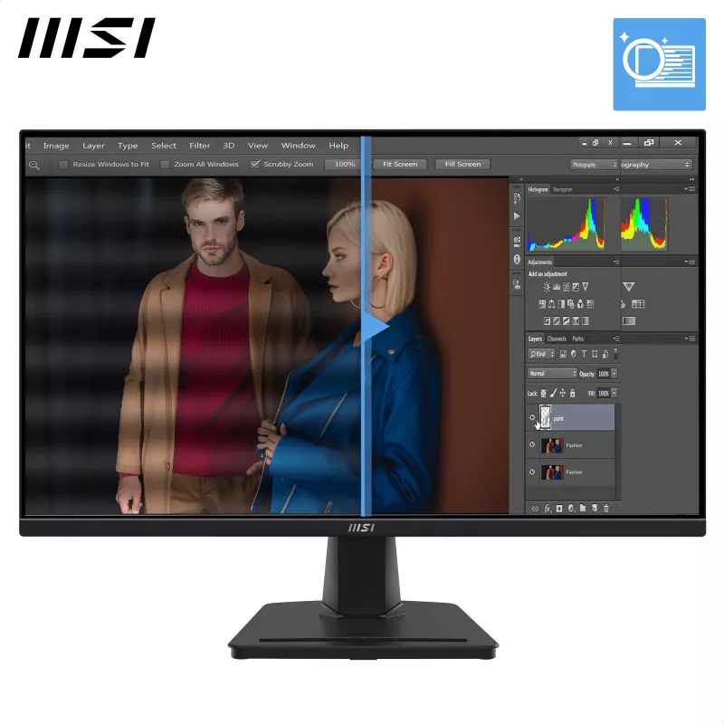 LCD monitorius MSI Pro MP245G 23,8 colio Full HD (1920×1080), IPS, 4 ms, 300 cd/m², VESA, įmontuoti garsiakalbiai