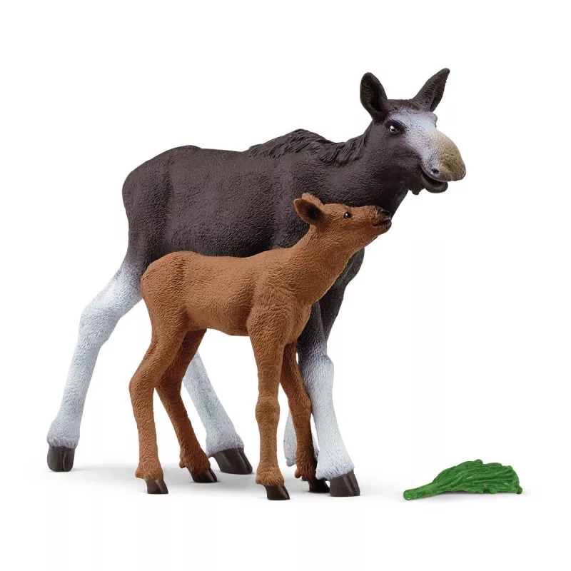 Figūrėlių rinkinys Schleich WILD LIFE Briedžių šeima — tikroviškos gyvūnų figūrėlės, 3+ metų, įvairiaspalvis