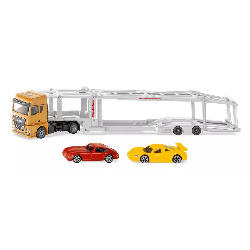 Siku MAN automobilių transporteris Automobilių transporterio modelis Surinktas 1:50