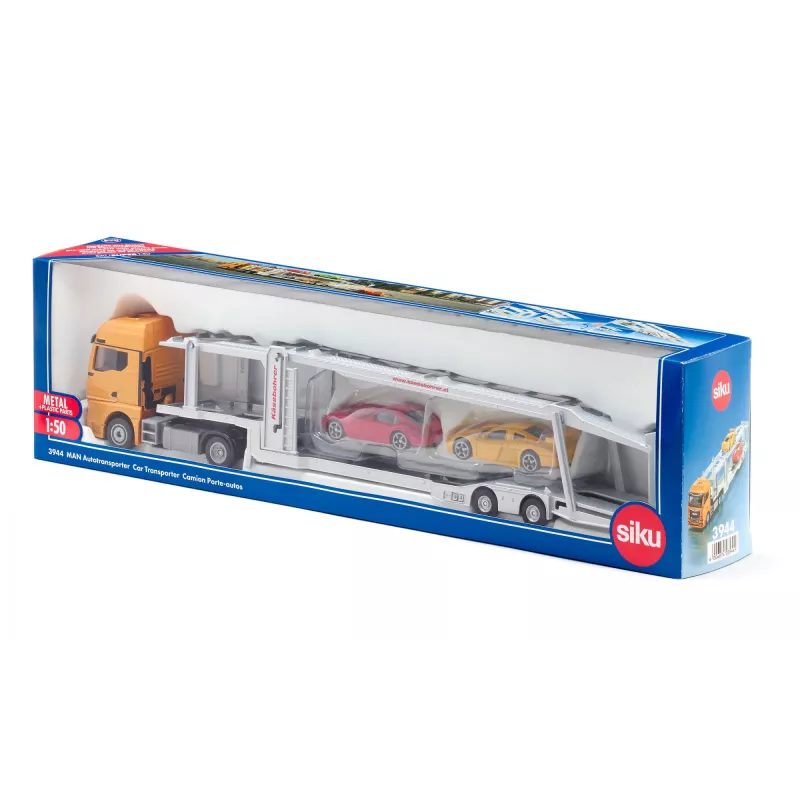 Siku MAN automobilių transporteris Automobilių transporterio modelis Surinktas 1:50