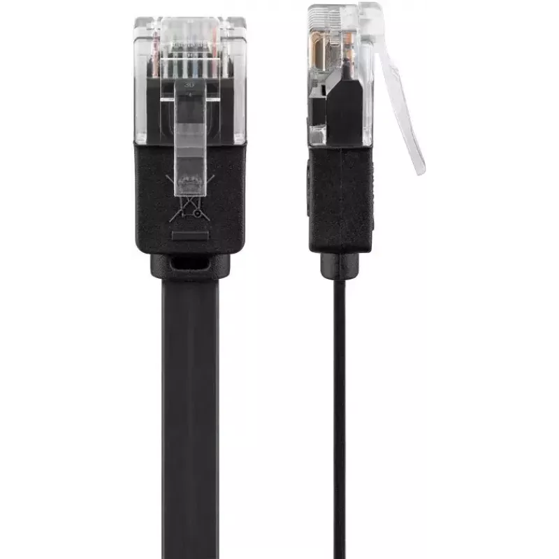Tinklo kabelis Goobay 95384 RJ-45 Cat6 2 m Juodas