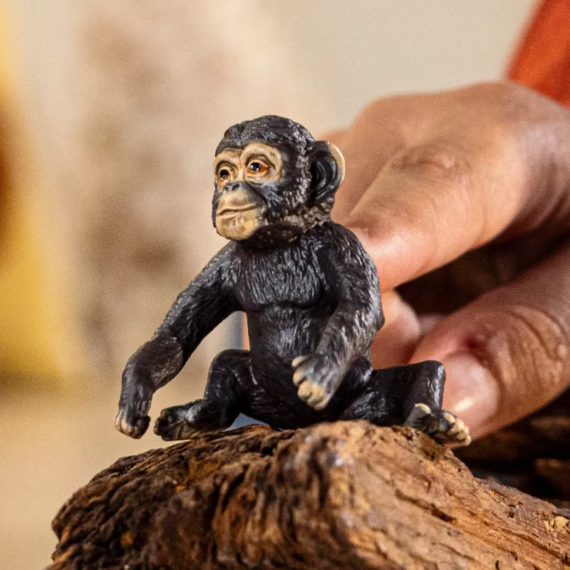 Figūrėlė Schleich Šimpanzės jauniklis 14884 — WILD LIFE įvairiaspalvė, nuo 3 metų