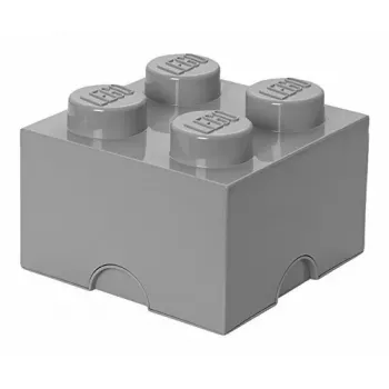 room copenhagen LEGO Storage Brick 4 pilka dėžutė RC40031740, sudedamas žaislų ir daiktų laikymo konteineris