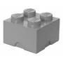 room copenhagen LEGO Storage Brick 4 pilka dėžutė RC40031740, sudedamas žaislų ir daiktų laikymo konteineris