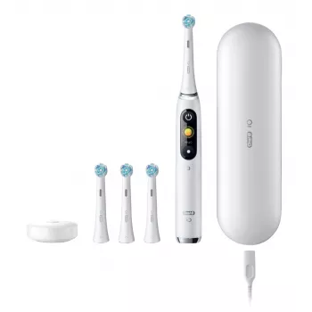 Elektrinis dantų šepetėlis Oral‑B iO Series 9 Luxe Edition — baltas alabastras