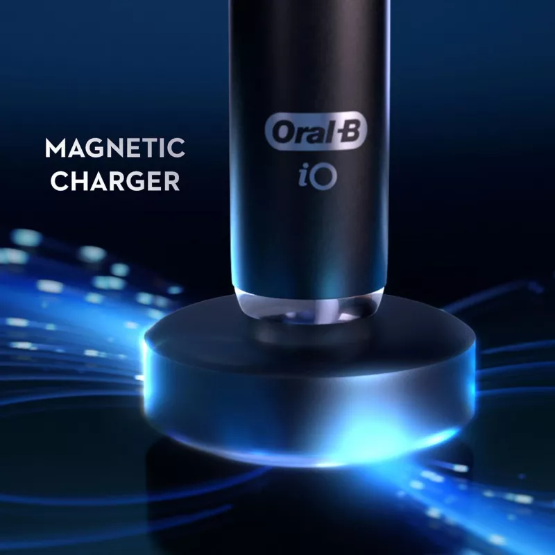 Elektrinis dantų šepetėlis Oral‑B iO Series 9 Luxe Edition — baltas alabastras